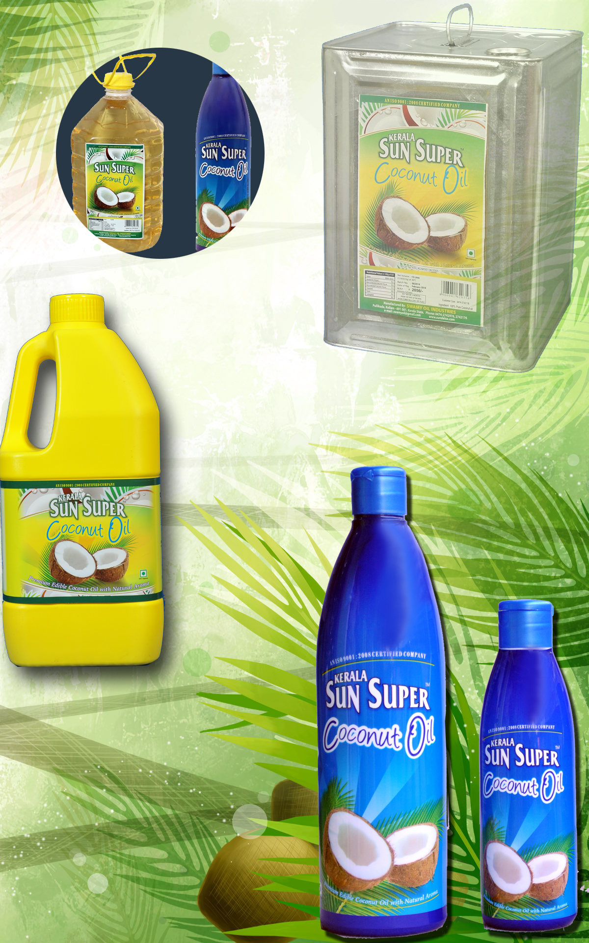 Coconut Oil HDPE Bottles 
